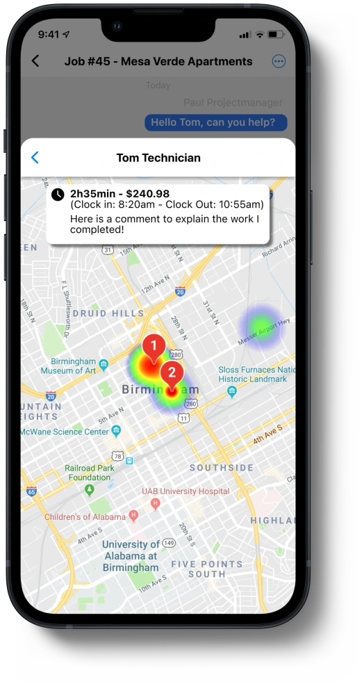 Location and time tracking with Lydul